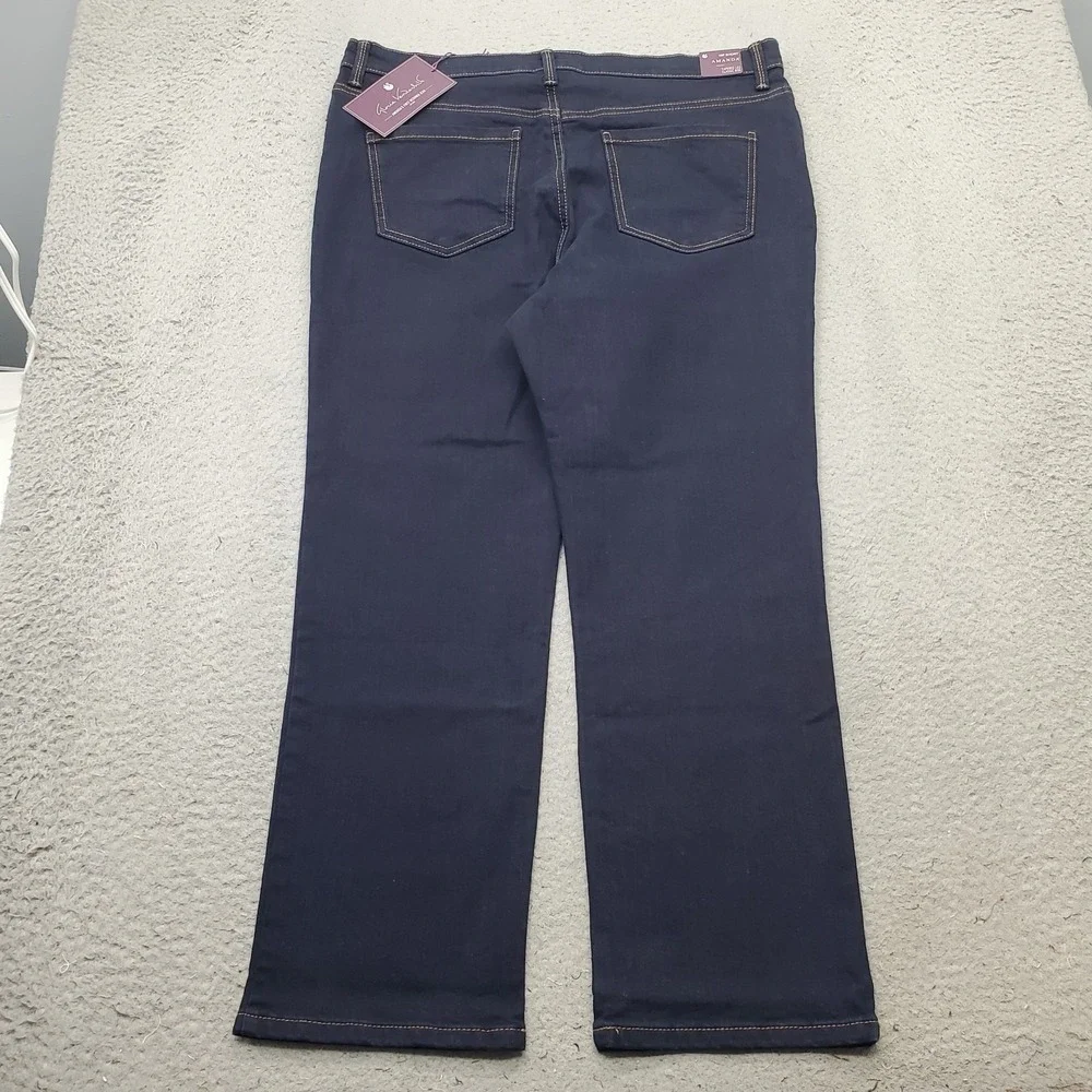 Gloria Vanderbilt Amanda Tapered Leg Jeans Womens 16P Blue Denim Classic Rise